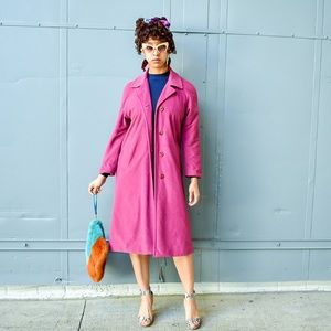 Juli De Roma vintage fuchsia coat sz M